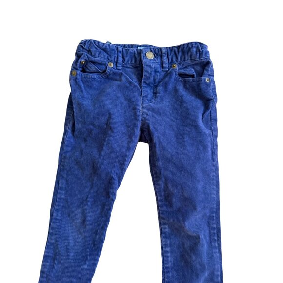 VINEYARD VINES Girls Blue Corduroy Skinny Pants Size 5 - Picture 3 of 5